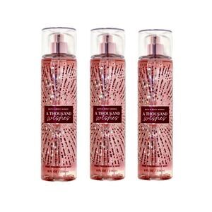 New 3 Pack A Thousand Wishes Bath & Body Works Fragrance Mist 8 fl oz each